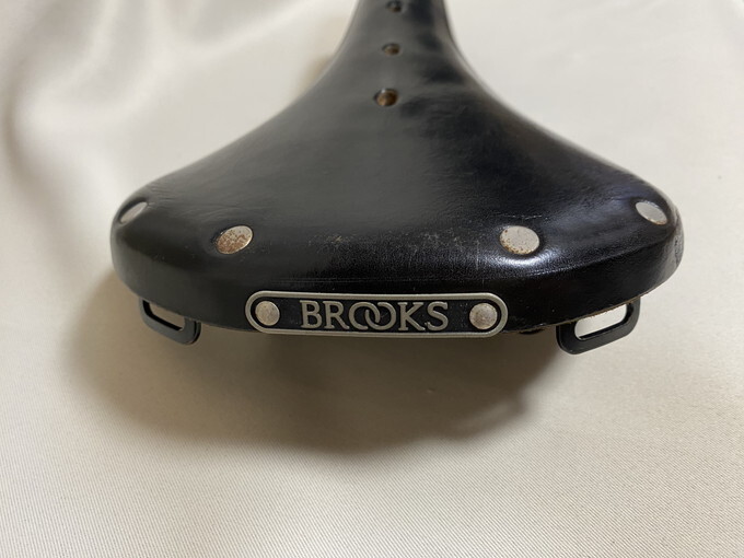 [ 10円売切！ ] Brooks B17 スタンダード サドル ブラック おまけつき サビ 補修後あり_画像6