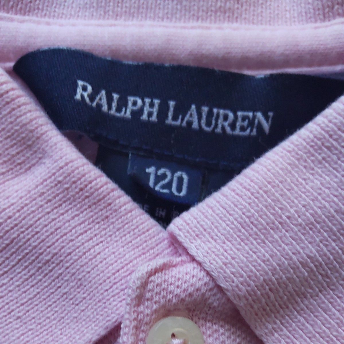 ラルフローレン ポロシャツ POLO 半袖 RALPH ポロ ラルフ LAUREN 120 小さめ キッズ ピンク 女の子