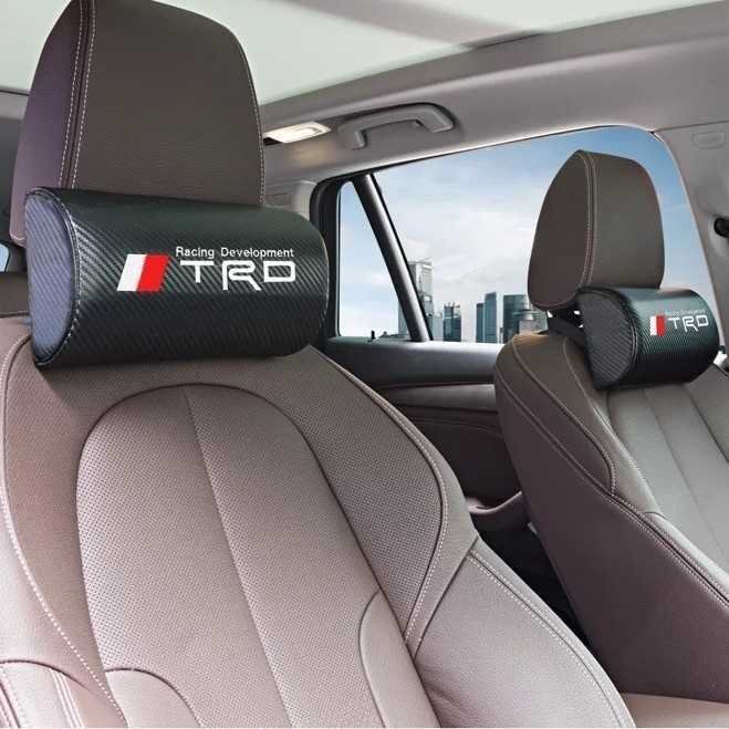 2個セット トヨタ Toyota TRD カーボン ネックパッド ヘッドレスト クッション カローラ.C-HR_画像6
