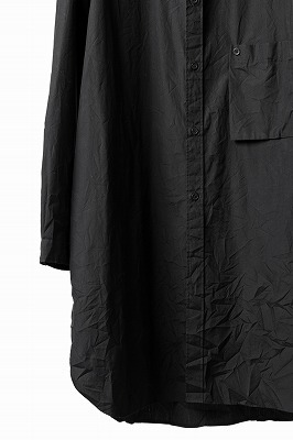 Yohji Yamamoto POUR HOMME HH-B12-005 コットンブロード シワ加工ビッグシャツ 定価61600円 ヨウジヤマモト プールオム Y's Y-3_画像4