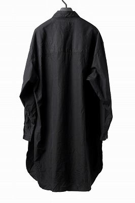 Yohji Yamamoto POUR HOMME HH-B12-005 コットンブロード シワ加工ビッグシャツ 定価61600円 ヨウジヤマモト プールオム Y's Y-3_画像8