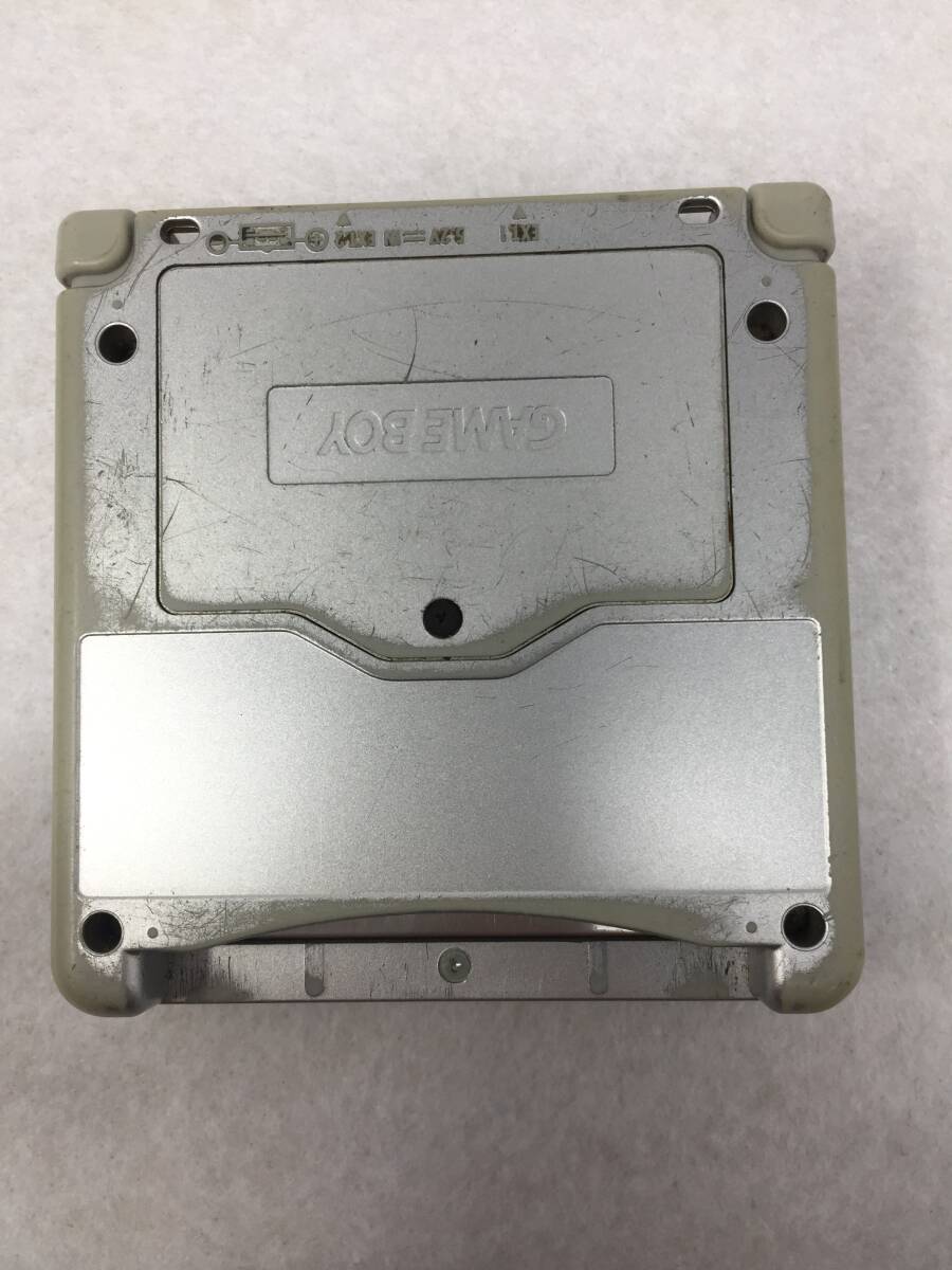 GY-574 動作品 ニンテンドー GBA SP ゲームボーイアドバンスSP シルバー 任天堂 本体のみ レトロ 希少_画像5