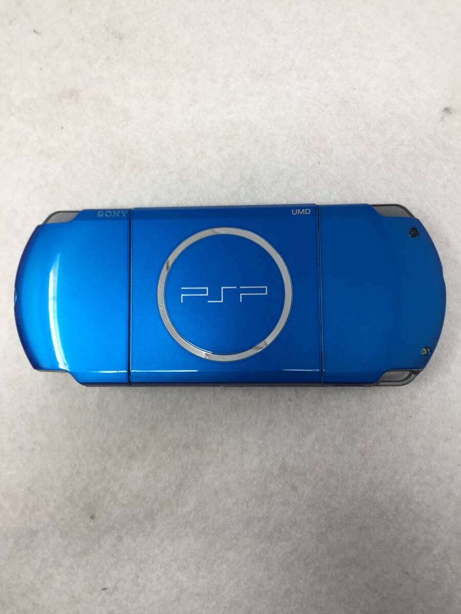 GY-897 動作品 SONY PSP-3000 ブルー Playstation Portable 本体のみ 初期化済_画像2