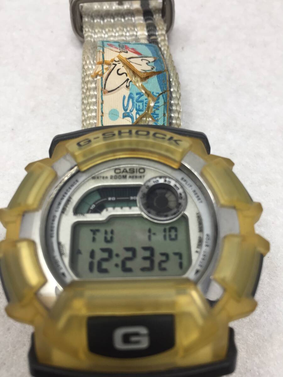 GY-957 稼働品 電池新品 CASIO G-SHOCK カシオ ジーショック DW-9500 US OPEN SURFING US オープン サーフィン_画像2