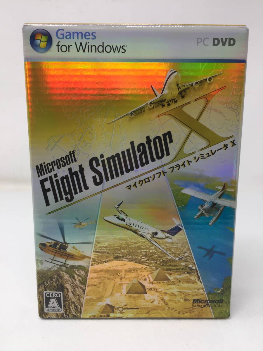 HY-005 PC Microsoft Flight Simulator X 日本語版 マイクロソフト フライトシミュレータ Windows DVD-ROM_画像1