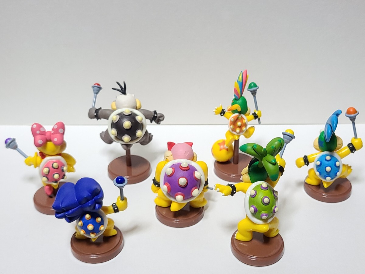 美品 クッパ7人衆 全種 ラリー レミー ロイ ウェンディ イギー モートン ルドウィッグ マリオ チョコエッグ フィギュア 人気 激レア