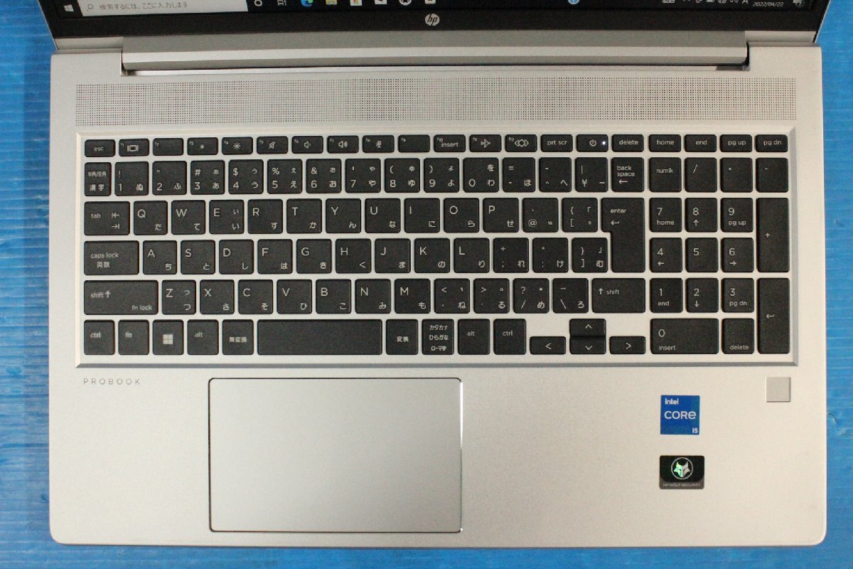 第12世代CPU、高速NVMeSSD搭載 ■HP■ ProBook 450 G9 / Core i5-1235U 1.3GHz / メモリ 8GB / NVMe 256GB / OSリカバリ済みの画像2