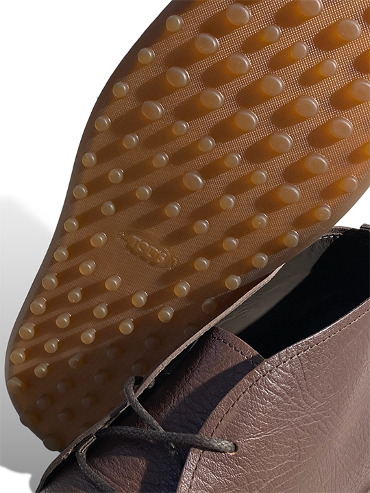 定価13.2万トッズ TOD'S オンオフともに使える高級靴！職人技が光る ゴンミーニ レザードレスシューズ チャッカブーツ 革靴 イタリア製の画像7