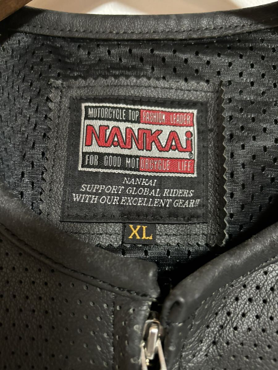 NANKAI レザージャケット 半袖 ライダース ツーリング バイカー_画像3