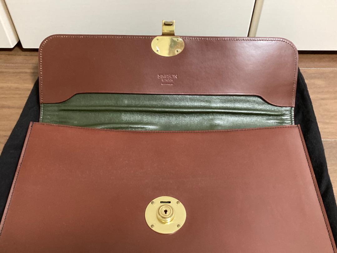 送料込 新品未使用 SIMPSON LONDON ブリーフケース ブライドル 送料込 新品未使用 SIMPSON LONDON ブリーフケース ブライドル