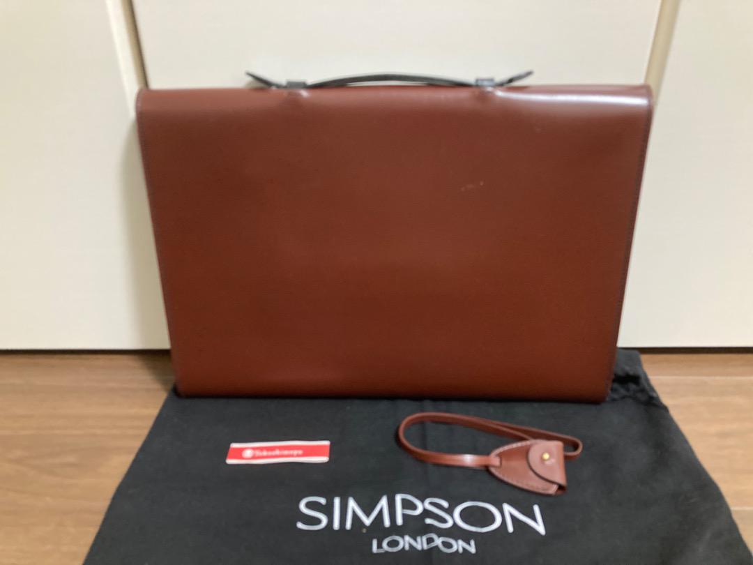 送料込 新品未使用 SIMPSON LONDON ブリーフケース ブライドル 送料込 新品未使用 SIMPSON LONDON ブリーフケース ブライドル