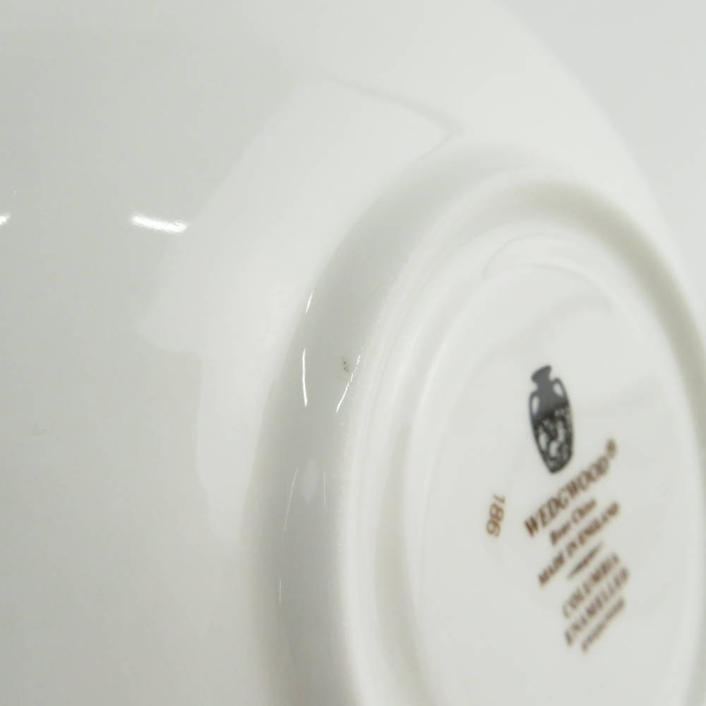 美品 WEDGWOOD ウェッジウッド コロンビアエナメル ティーカップ＆ソーサー 1客 ピオニー 壺ロゴ SU5967D_画像6