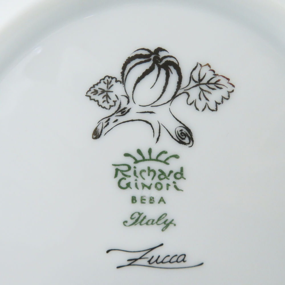 Richard Ginori リチャードジノリ ZUCCA ズッカ 中皿 6枚 白磁 Richard Ginori リチャードジノリ ZUCCA ズッカ 中皿 6枚 白磁