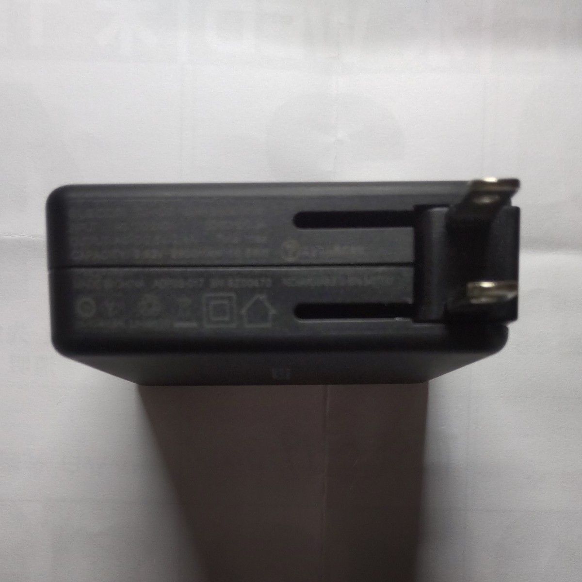 DE-AC01-N2924BK （AC充電器一体型モバイルバッテリー 2.4A 2900mAh ブラック）