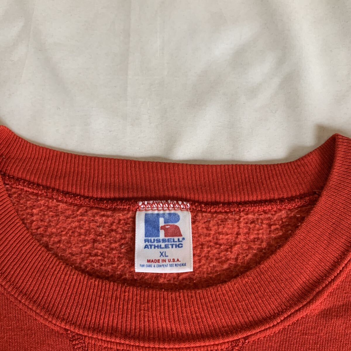 80s RUSSELL ATHLETIC PRINTED SWEAT MADE IN USA ラッセルアスレチック プリントスウェット USA製 アメカジ 70s プリントタグ アメリカ製_画像4