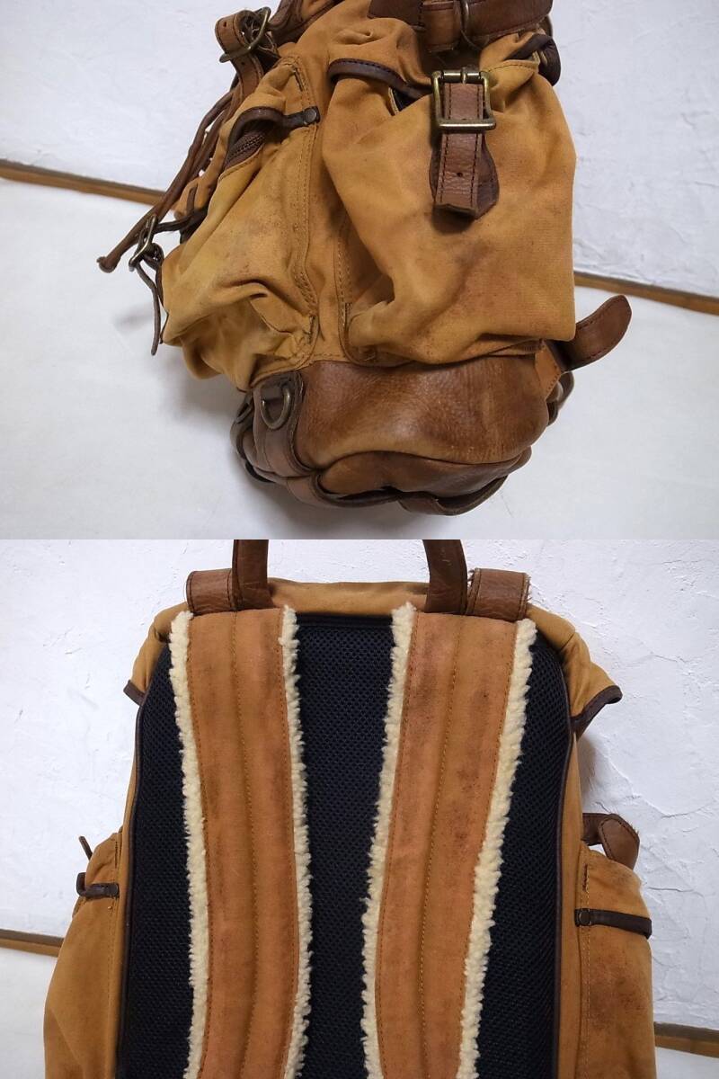 90s00s LLBEAN エルエルビーン 底レザー バックパック /ビンテージ 70s80s BOAT&TOTE ボート&トート カタディン デラックス アメリカ製 USAの画像7