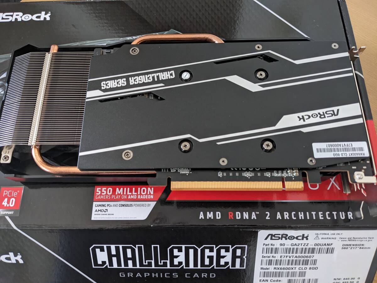 ASRock Radeon RX6600 XT Challenger 8GBの画像2