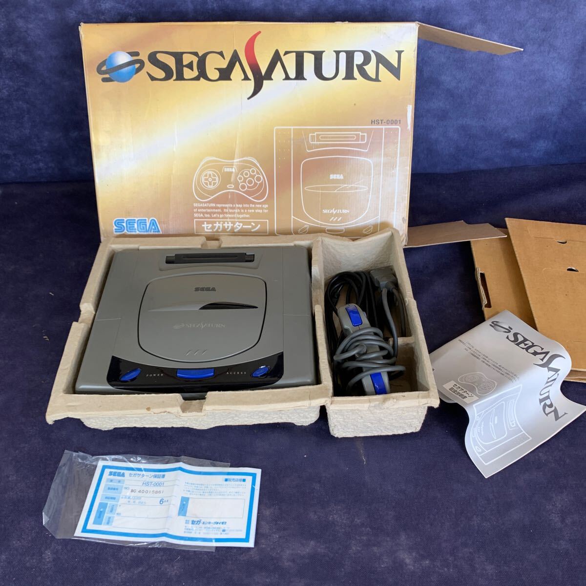 (説明書付き)セガサターン SEGA SATURN ゲーム機 コントローラー ケーブル HST-0001_画像1