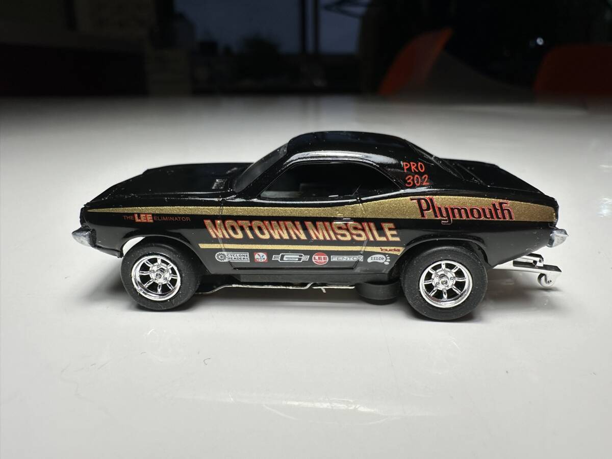 AUTO WORLD THUNDERJET ☆1972 Motown Missile CUDA☆カスタムペイント☆☆HOスロットカー/AFX_画像3