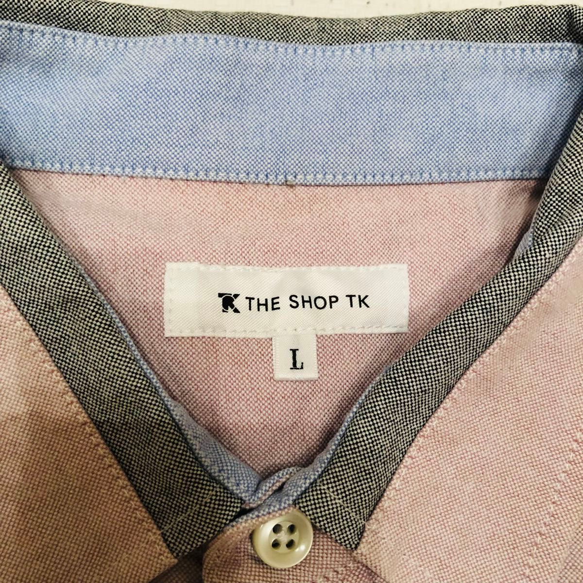 THE SHOP TK 半袖シャツ ピンク Lサイズ