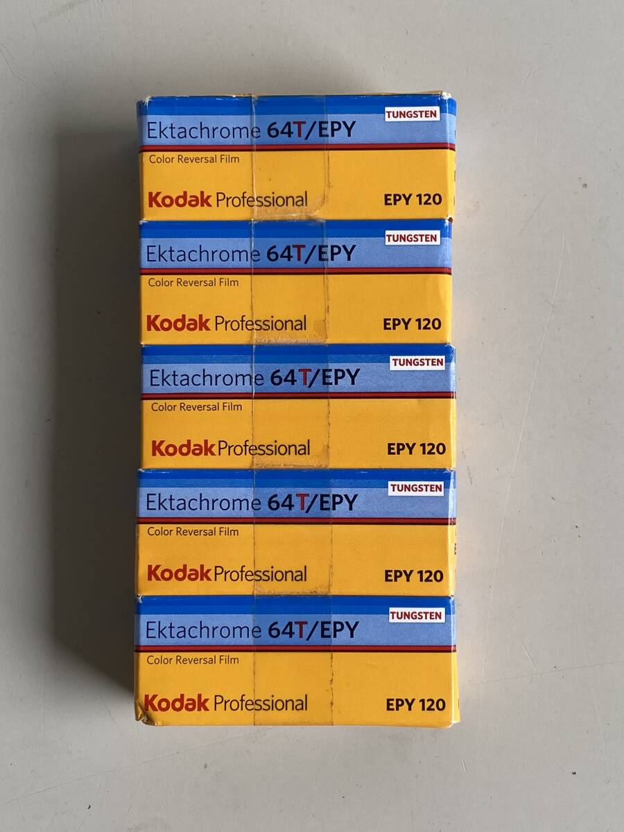 Nt306*Kodakko Duck *ekta chrome /Ektachrome 64T tang stain /TUNGSTEN expiration of a term film EPY 120 5 piece set new goods unopened 