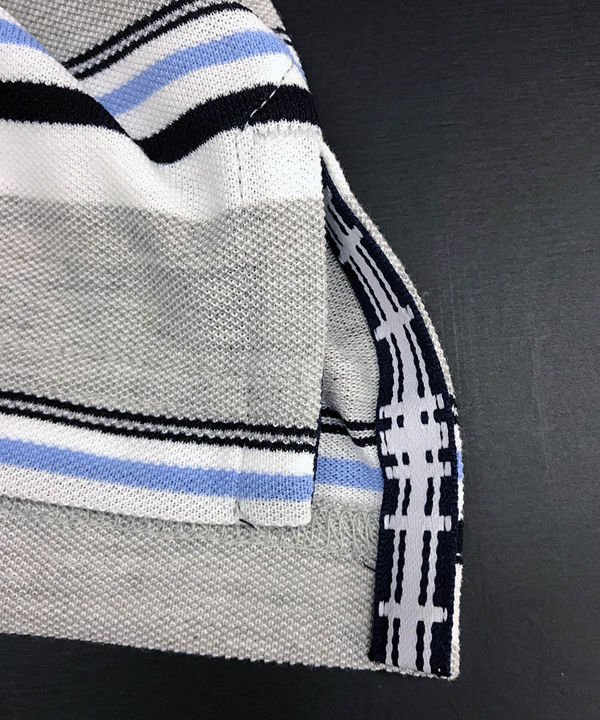 新品タグ付き8910円を/1点のみ■フィドラ FIDRA Striped Polo Shirt ストライプポロシャツ/FD5KTG03/L■在庫限り■_画像4