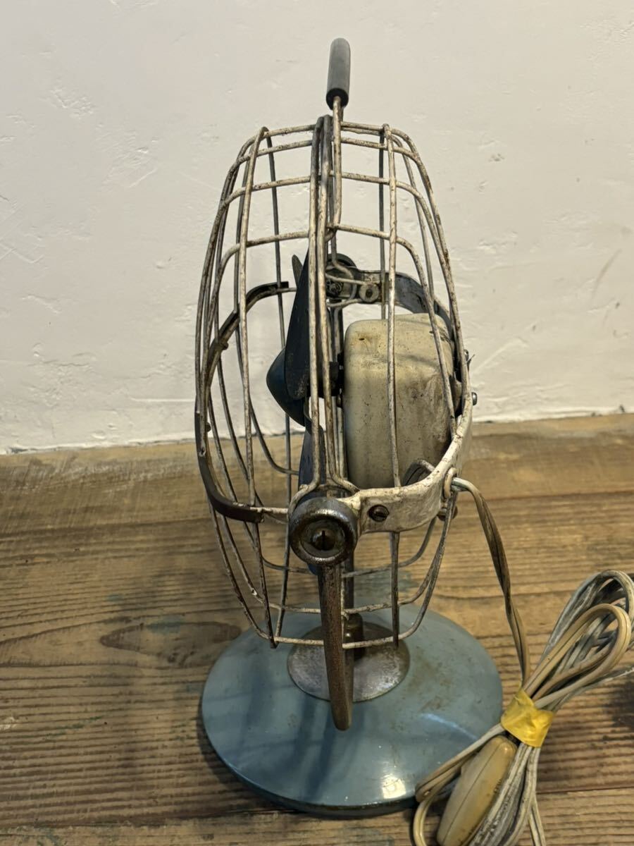 昭和レトロ アンティーク 扇風機 卓上扇風機 FUJIDENKI 羽径約20cm_画像5