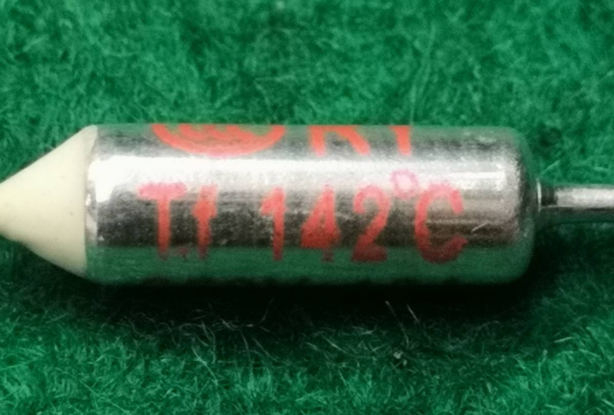  temperature fuse 142*Cpe let type temperature fuse 250V10A total length approximately 64mm postage nationwide equal ordinary mai 63 jpy 