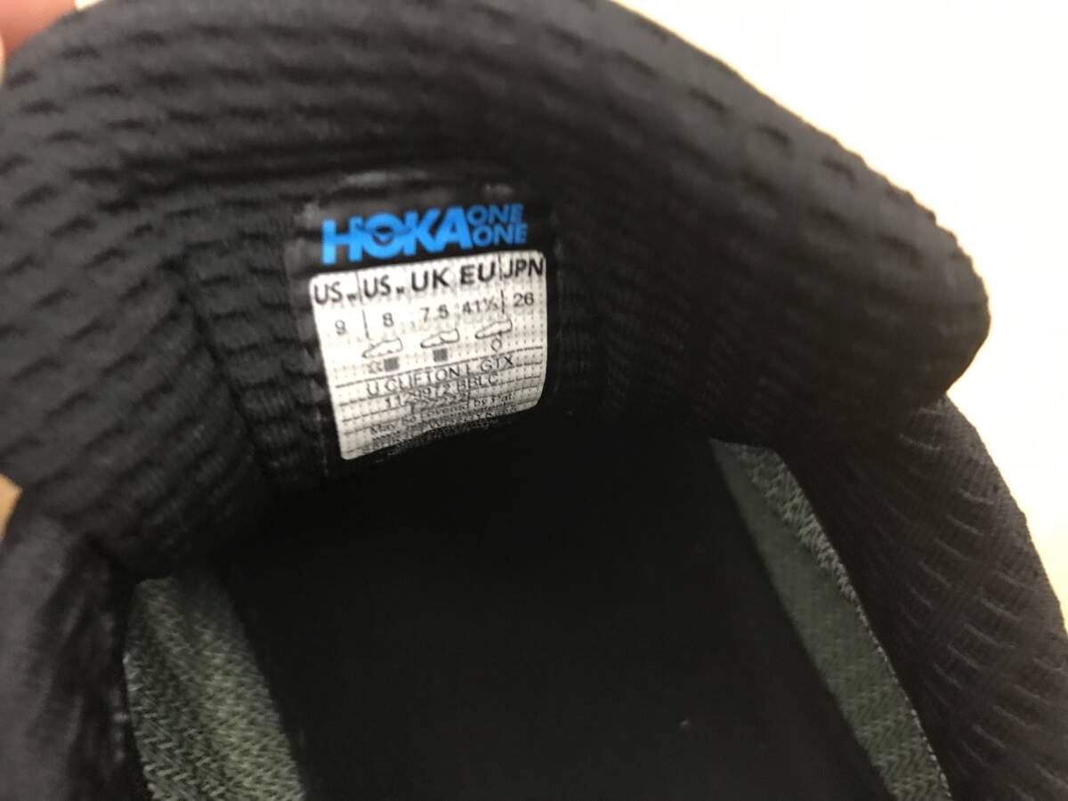 hoka ホカオネオネ CLIFTTON L GTX 26cm ブラック_画像6