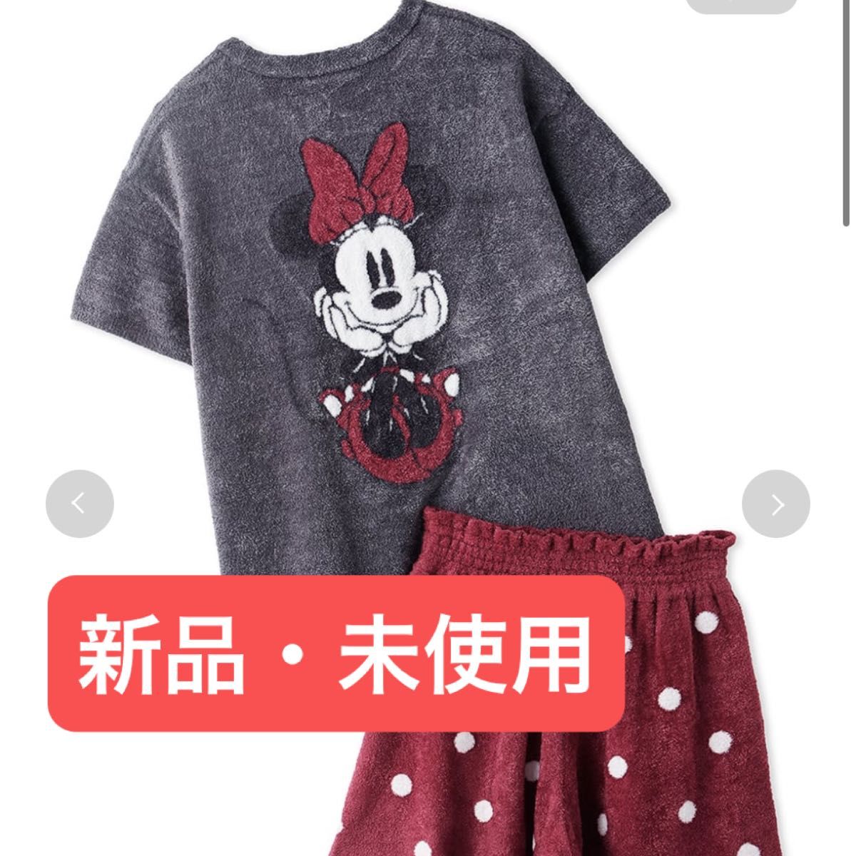 新品・未使用　ジェラートピケ　ミニー　Minnie/ジャガードプルオーバー&ショートパンツセット