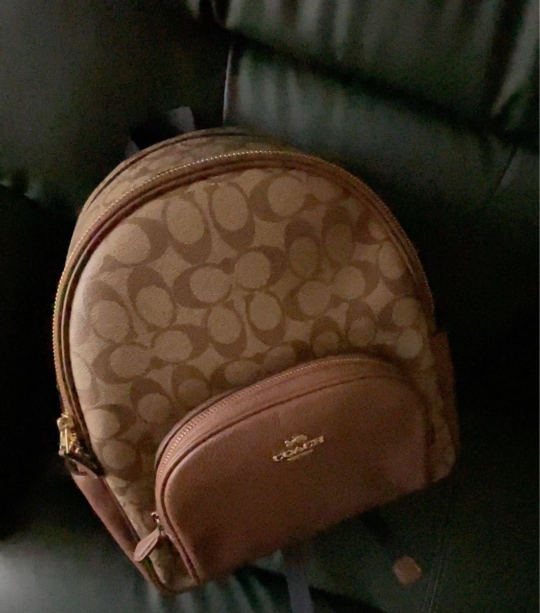 【未使用】COACH IME74 カーキ サドル2 シグネチャー リュック