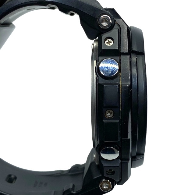 【稼働品】 CASIO カシオ G-SHOCK ジーショック 腕時計 タフソーラー アナログ デジタル 20気圧防水 樹脂 ステンレススチール ブラック_画像6