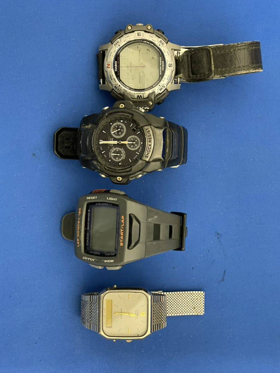 カシオ CASIO G-SHOCK などクォーツ腕時計4点まとめジャンク品管理番号6-A106_画像1