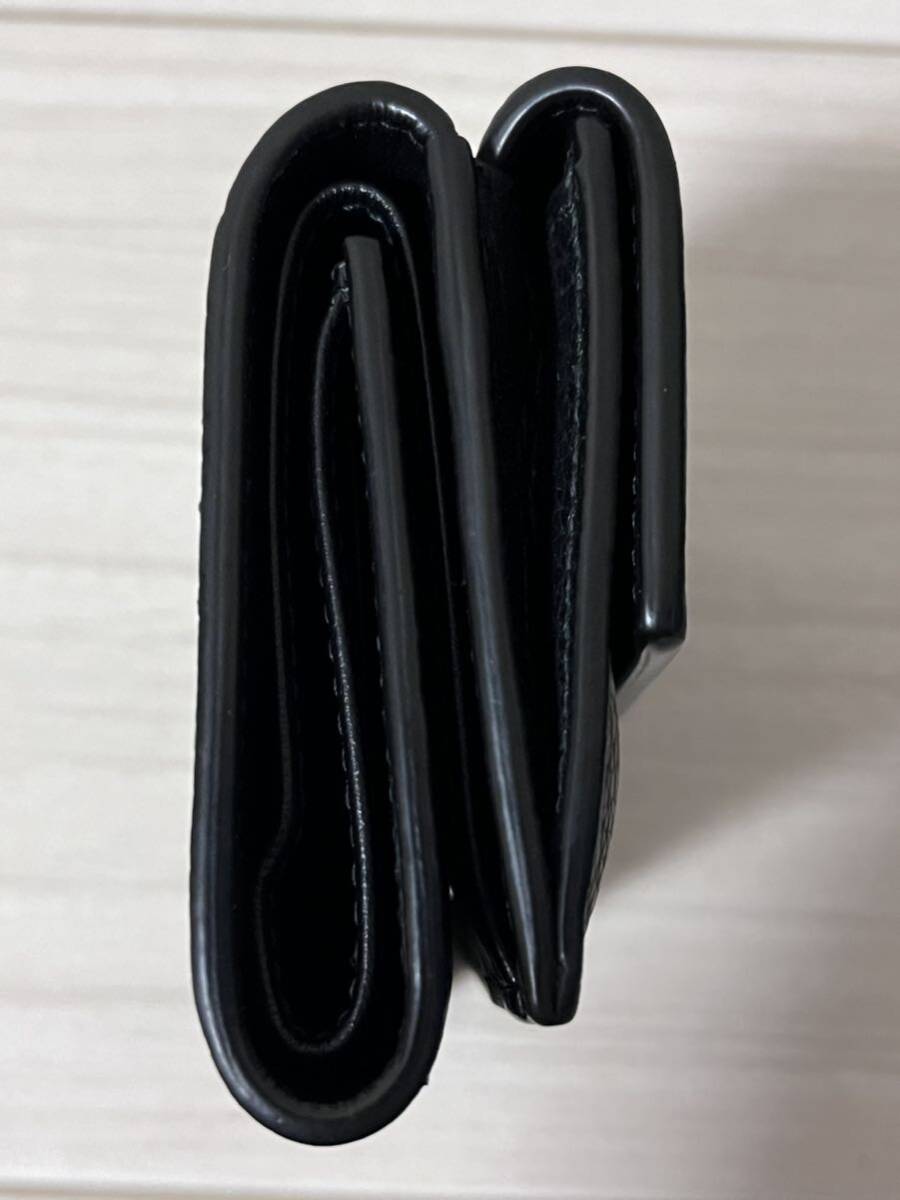 送料無料 ディオール Dior メンズ 三つ折り財布 2ESBC110CDI H00N CD ICON ロゴ レザー ブラック 黒 3つ折り コンパクト ウォレット _画像6