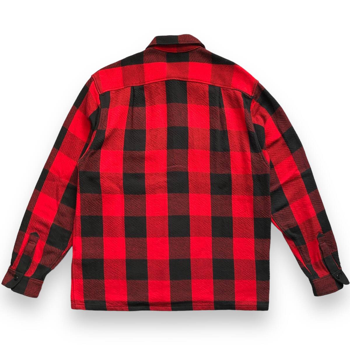 MARBLES BUFFALO CHECK SHIRT RED　マーブルズ バッファローチェックシャツ ブロックチェック ビッグシャツ シャツジャケット 赤×黒 / RHC_画像2