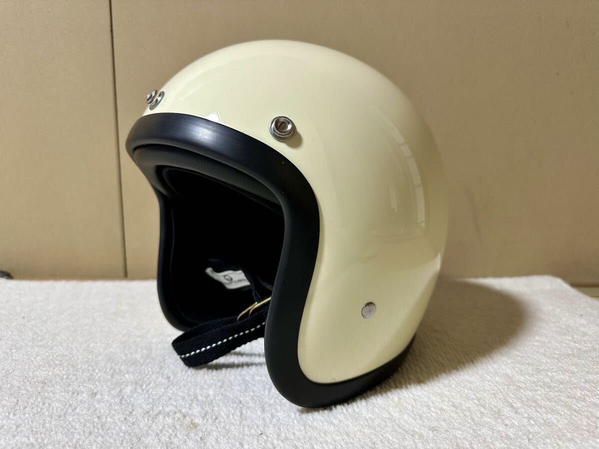 スモールジェットヘルメット　アイボリー　Mサイズ　未使用品　500TX 小帽体　ジェットヘルメット　BELL ビンテージ レプリカ_画像2