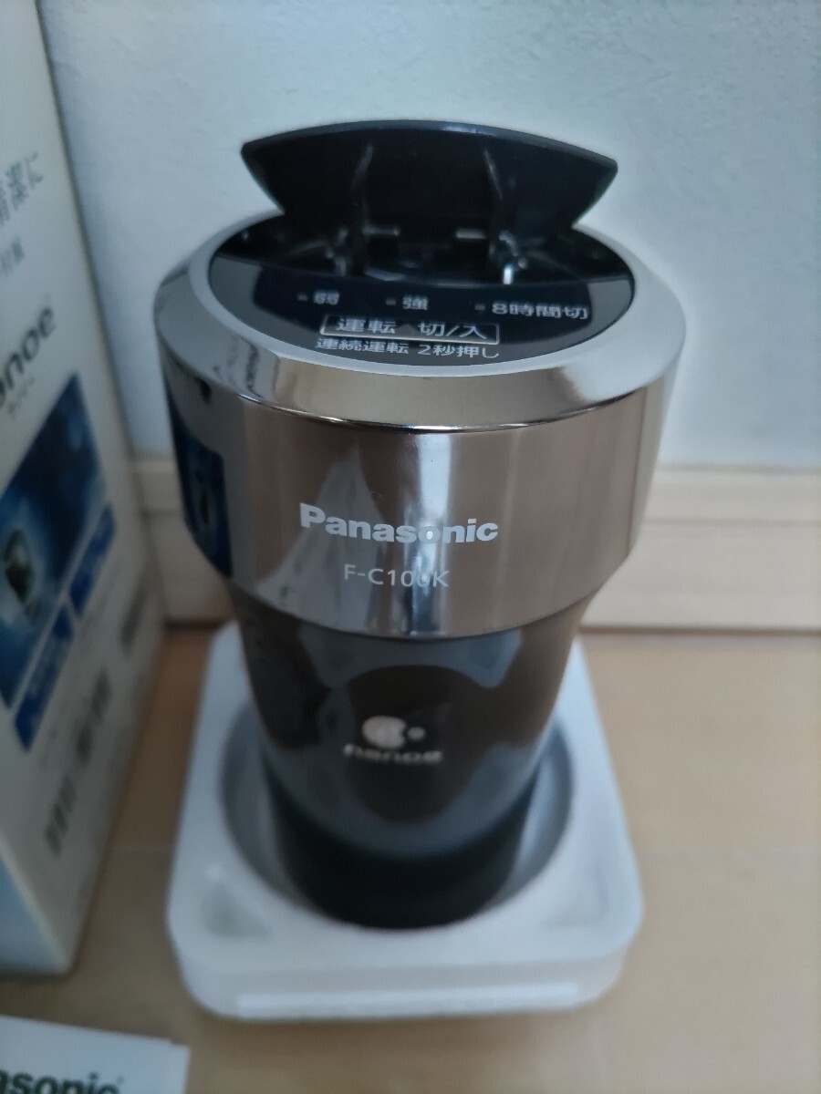  прекрасный товар! разборка мойка завершено! 2017 год производства Panasonic Panasonic F-C100K Panasonic nano i- nano i- генератор отрицательный ион автомобильный очиститель воздуха 