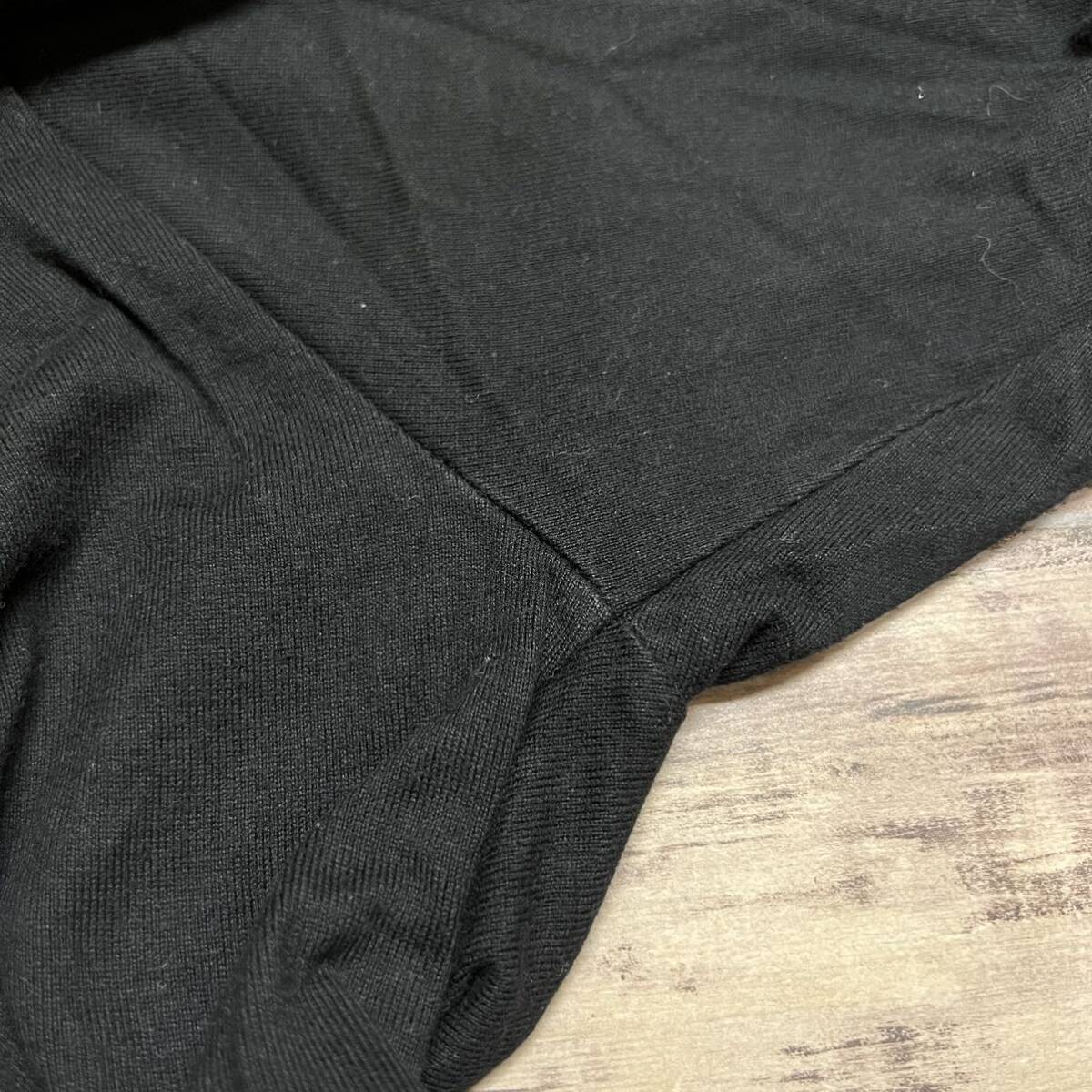 M3736 Vanson バンソン　ロンT Lサイズ　黒　バックスカル刺繍　長袖Tシャツ　ドクロ　メンズ　トップス　綿100％　カットソー_画像7