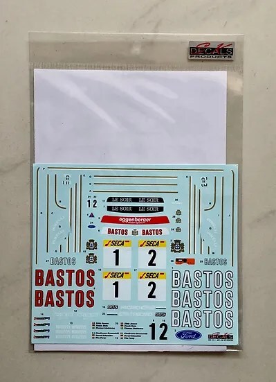 SK decal SK24062 1/24 Ford * Sierra RS500 Spa 24H 89 Bastos decal set 