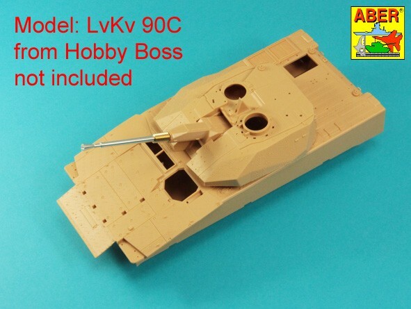 アベール 35L320 1/35 スウェーデン LvKv 90C対空自走砲用ボフォース40mm L/70砲身 （ホビーボス用）_画像6