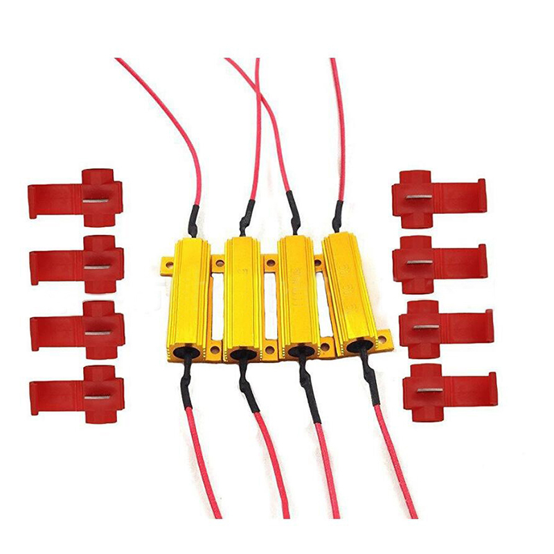  high fla prevention resistance 4 piece set high fla prevention resistance vessel LED turn signal high flasher 50W 6Ω 12V head light tail lamp wiring resistance vessel 