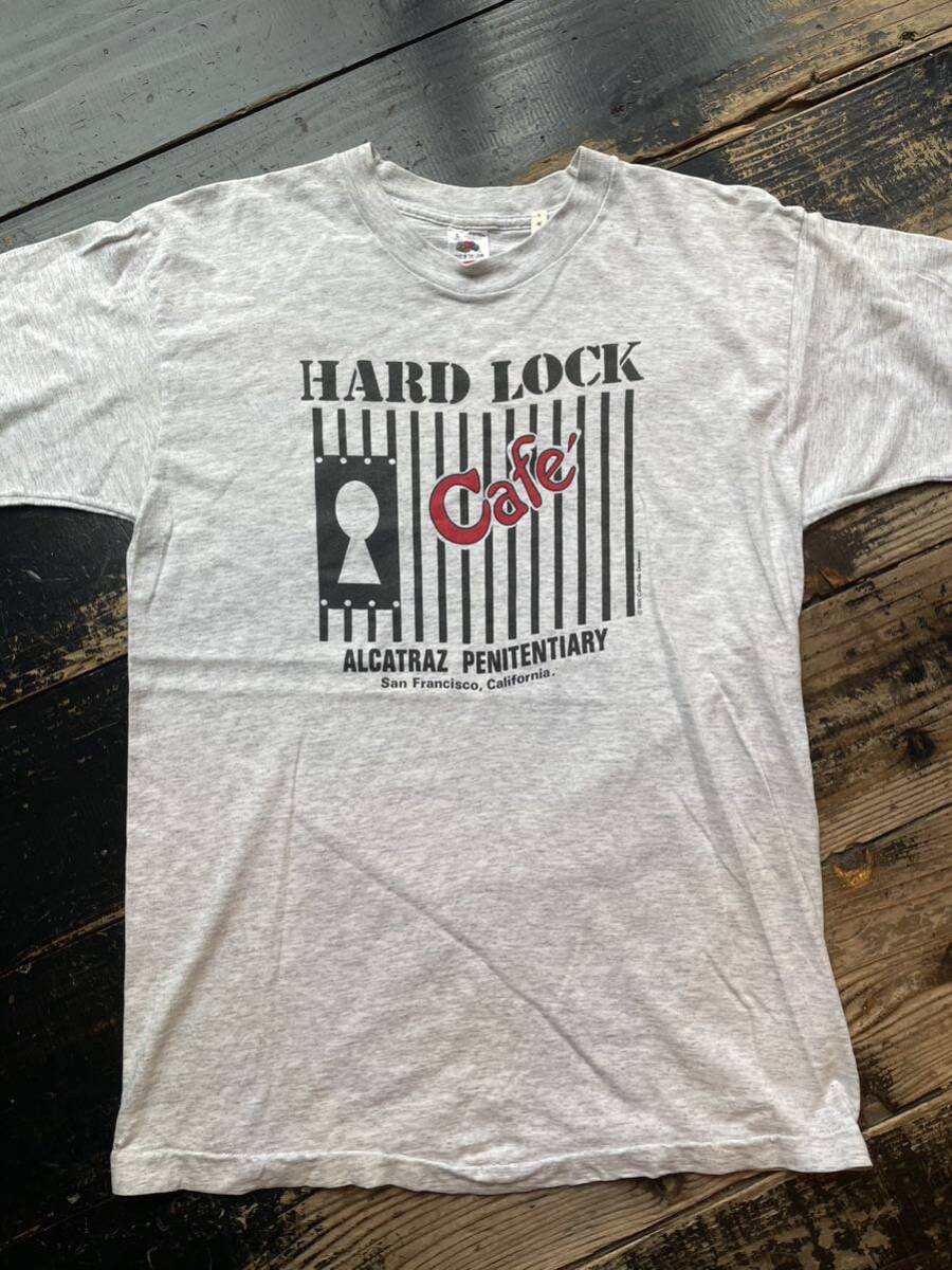90s 1990s 90年代 ハードロックカフェ アルカトラズ 刑務所 ヴィンテージ Tシャツ USA製 古着 監獄 ロックンロール ロカビリー Lサイズ_画像2