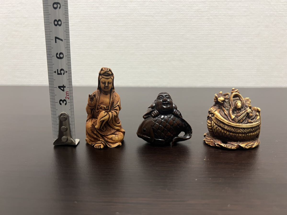  ornament Buddhist image Seven Deities of Good Luck netsuke . sound .. thing 