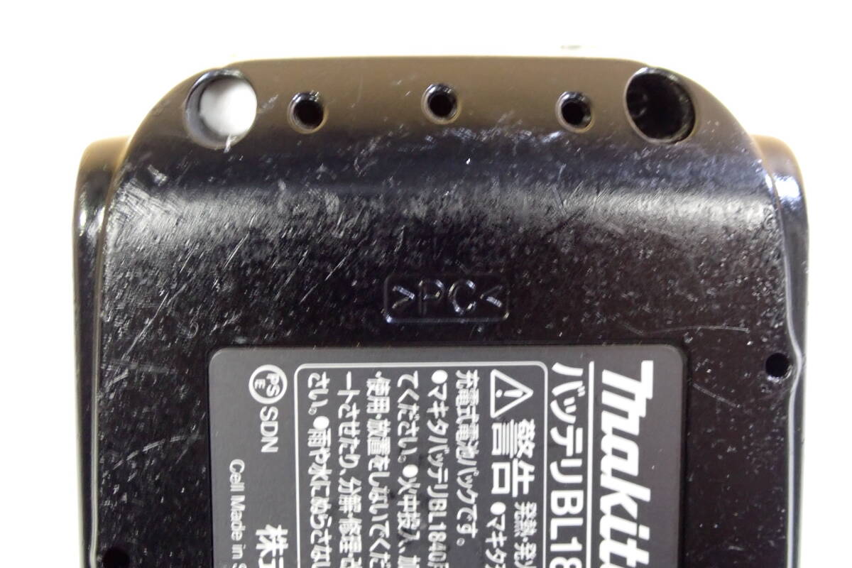 純正品 マキタ makita リチウムイオンバッテリ BL1840 DC18V 4.0Ah 動作確認済み#BB01235の画像8