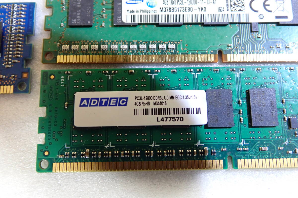 PC用メモリ 2GBx2枚=4GB 4GBx3枚=12GB 合計16GB PC3 Crucial Samsung Adtec hynix 動作確認済み#BB01144_画像3