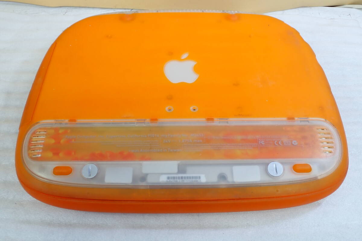  Apple iBook G3 300MHz Tangerine Rev.A M2453 ノートパソコン (ACアダプターないため)動作未確認 #TN51105_画像9