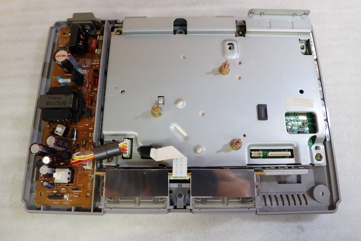  first generation PlayStation PS1 SCPH-7000 body from removal . audio basis board motherboard power supply unit operation verification ending #TN51149