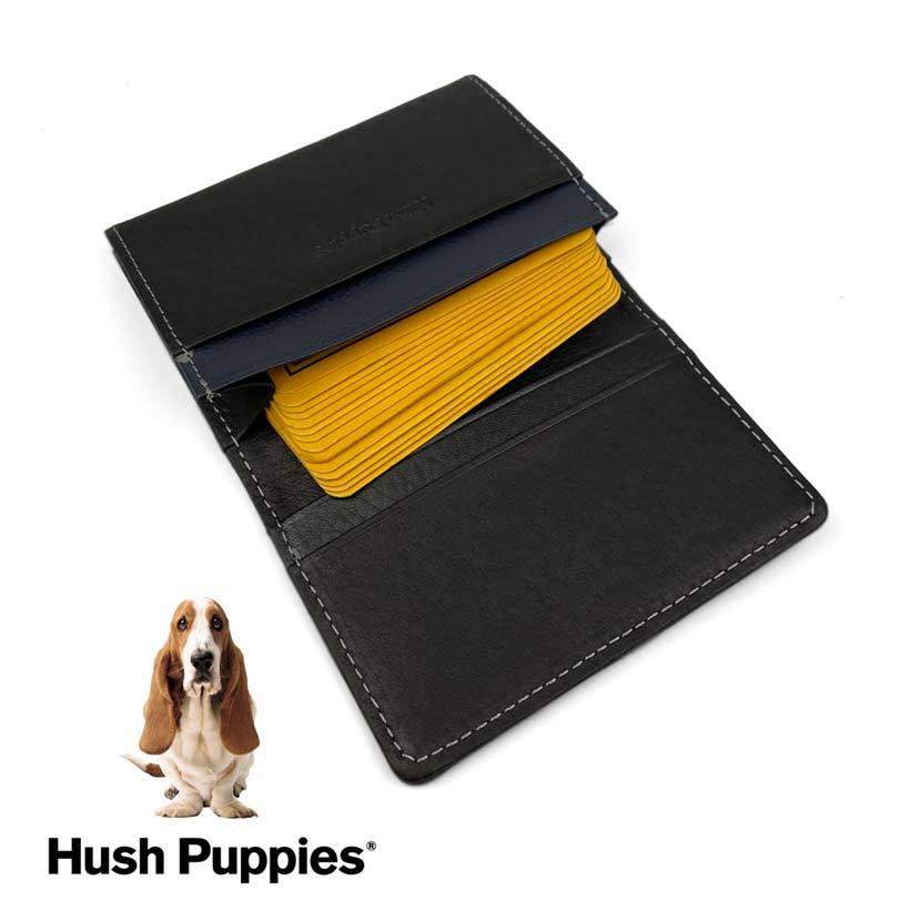 全3色　Hush Puppies ハッシュパピー リアルレザー トリコロールカラー 名刺入れ_画像4