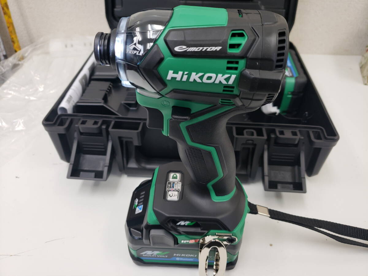 インパクトドライバー　【新品・未使用】　HIKOKI　WH36DC　アグレッシブグリーン　36V　バッテリー2個　2XPSZ　②_画像2