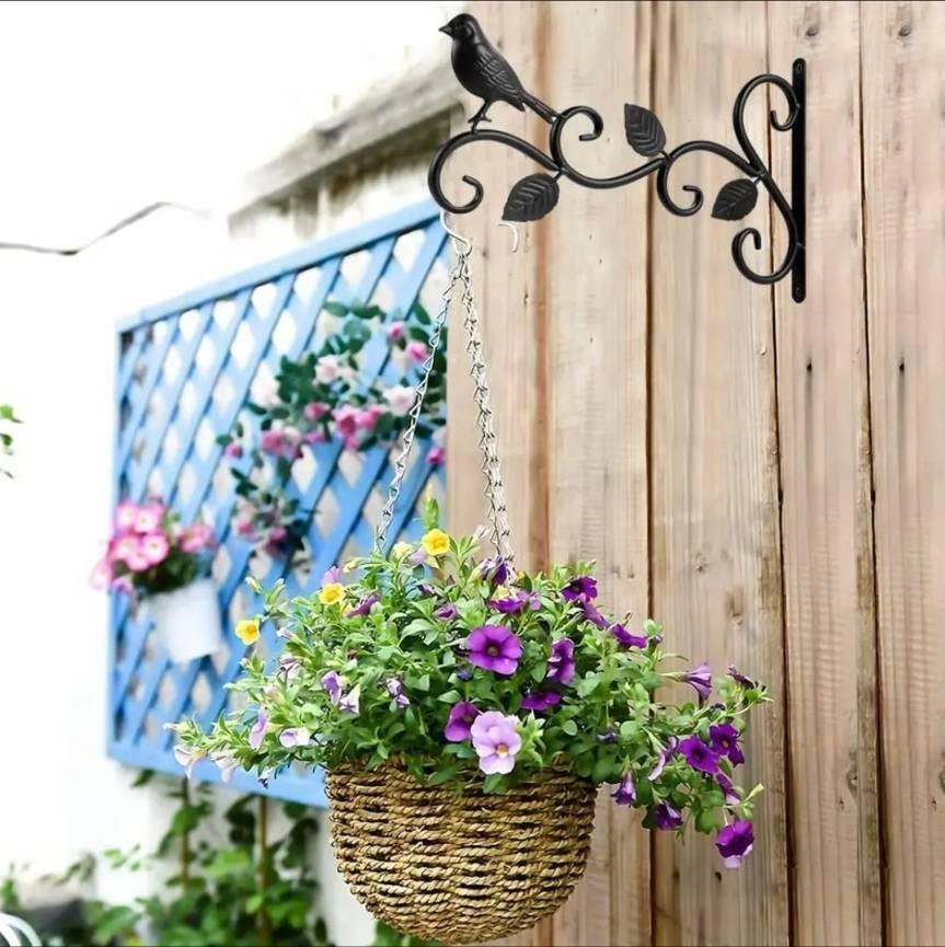 ハンキングブラケット ガーデンウォールフック プラントハンガー 園芸用品 小鳥 鳥 ガーデニング フック おしゃれ インテリア 装飾 屋外の画像3